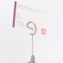 스탠드형꽂이 POP꽂이 L자형 스탠드형광고 메모꽂이 전시용 행사안내 네임텍, 제품선택, 원형 - 대