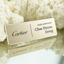 신주부식 금속명찰제작 엣지 호텔 병원 자석 명찰, 선택05.금속_골드_70x25mm, 옷핀＋집게