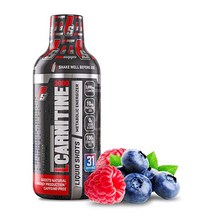 아르기닌 PROSUPPS L-Carnitine 3000 Stimulant Free Liquid Shots for Men and Women - Metabolic Energizer W, 3000 Blue Razz