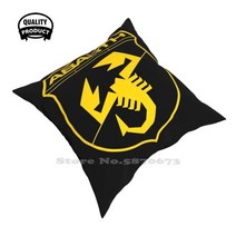 Abarth 로고 (노란색) 베개 케이스 침실 홈 장식 Fiat 500 595 124 포인트 Alfa Romeo Lancia Ferrari 전갈, 01 Pillowcase_03 45x45cm