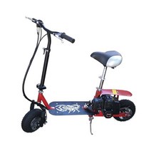 엔진 킥보드 운전 휴대용 2륜 49cc 휘발유, 레드 프레임 블랙 엔진