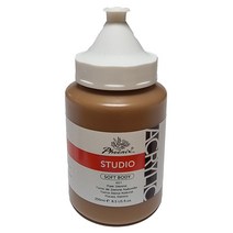 아크릴물감 STUDIO 250ml 601 Raw Sienna/ 대용량 리필낱색 학생 전문가용 학교학원 화방 미술준비물