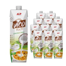 허니트리 리치 코코넛 밀크, 1000ml, 12개