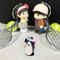 테니스 미니어처 총4개세트 독학 매니아 잘치는법 스크린테니스장, 여성 - 회색 총4개세트 7번