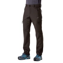 TRAILSIDE SUPPLY CO. 남성용 플리스 안감 단열 바지 소프트쉘 바지 방수 및 방풍 네이비 블루 사이즈 S, Medium