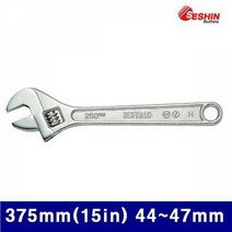 MDG3726 세신버팔로 1040403 몽키스패너 375mm(15in) 44-47mm SM55C (1EA) 렌치/훅스패너/스패너/몽키스패너