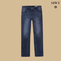 [SIWY] 슬림 스트레이트 데님 팬츠 블루