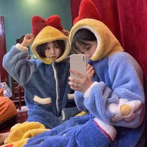 입는담요 후드담요 캐릭터 데이지덕 집순이 입는 수면가운 망토