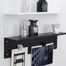 공중부양 철제 벽선반 3종, 확장형, 화이트