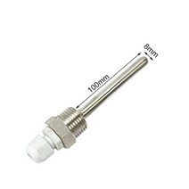 측정 측량온도 센서 용 내구성 50-200mm 스테인리스 스틸 써모웰 1/2 "NPT 스레드 1 개, 02 100mm
