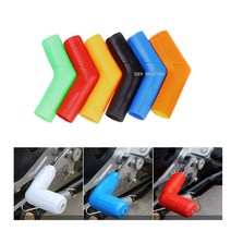 발통마켓 오토바이 시프트패드 기어변속 커버 슈즈 오염 보호, 기어고무원형(레드)