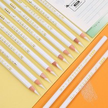 스케치 미술 색연필 10pcs 유리 가죽 플라스틱 도자기 점선 마킹 의류 흰색 연필, 10개