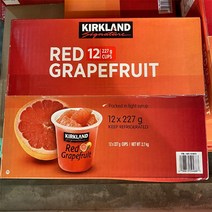 커클랜드 홍자몽컵 227g x 12입, 일반포장 동절기만