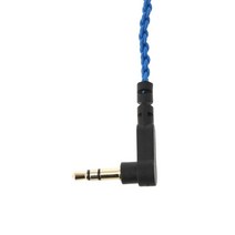 Shure SE215 SE846 이어폰용 3.5mm MMCX 케이블 코드 엉킴없는 오디오 장치 전선 경량 와이어, 01 파란