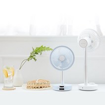블루필 무선 리모컨 탁상 선풍기 바셋4D 2개set BFN301, 라일락 블루 2개