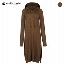 아날도바시니 가슴 포켓 후드 니트 원피스 AT11KO04M