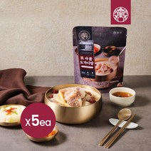 [한촌설렁탕] 더블랙 진 사골도가니탕 600g X 5팩 (신선냉동), 단품