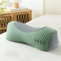 Yongxu 메밀껍질경추베개 141319, 47x20cm 베갯잇을 제거하고 씻을 수 있습니다., 전체 메밀 자궁 경부 베개-코코넛 그린