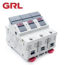 퓨즈 GRL 3P AC RT8-63-3P 퓨즈 홀더베이스 퓨즈 박스 Fast Blow 세라믹 RO6 DIN 레일 Moun 4x5MM 500V, 02 RT8X-63-3P_07 0A