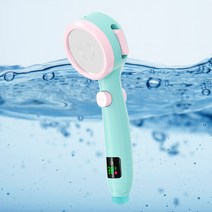 홈앤바쓰 온도 샤워기헤드 온오프 수압상승 LED샤워기, 상세 참조