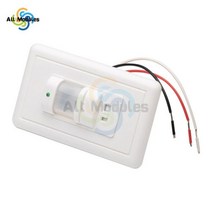 PIR 모션 센서 스위치 적외선 스마트 인체 벽 곳에서도 사용 가능 시간 조절, AC 100-240V