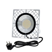 고휘도 220V LED 투광기 마이크로파 센서 반사판 방수 IP66 야외 벽 COB 투광기, 02 White EU Plug