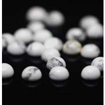 217. 천연 하울라이트 라운드 캐보션 6mm / 3월 탄생석 / 천연석 / 원석 / 보석 / 캐보숑 / 카보션 / 카보숑 [주니엘]