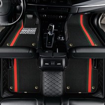 벤츠 E클래스 서스펜션 쇼파 에어서스 호환메르세데스 벤츠 자동차 바닥 매트 모든 모델 w176 W205 w21, 02 black red