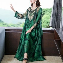 패션 날염 원피스 여름 박시 여성 나염롱원피스