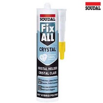 픽스올 수달 Crystal 크리스탈 강력접착 실리콘 투명 290ml, 2개