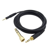 오디오 테크니카 ATH-M50X M40X M60X M70X 이어폰을위한 오디오 헤드폰 케이블 와이어, 01 Black