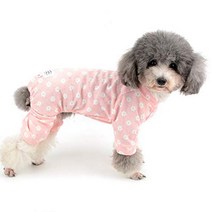 Zunea Small Dog Daisy Jumpsuit Pajamas Adorable Cotton Overalls Pjs Puppy Girl Sleeping Clothes Shir, 1
