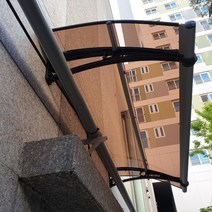 550X9400 자판기부스 주택비가림 데크지붕 복층렉산 테라스인테리어 그늘막 출입구비가림, 브라운, 블랙, 실버