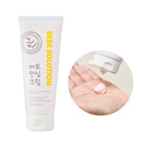 베베솔루션 아토안심크림 120ml (신생아 유아 어린이 피부를 위한 저자극 고보습 수딩 베이비 크림) 침독 아토피 가려움증 동전습진 건조한 아기 피부, 3+1