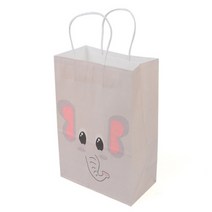 귀여운 코끼리 쇼핑백 종이가방 간식 선물 포장 대형