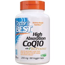 닥터스베스트 Absorption CoQ10 고흡수 코큐텐 바이오페린 200mg 180베지캡