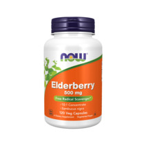 나우푸드 엘더베리 500mg 베지 캡슐, 120개입, 1개