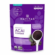 (미국배송) 나비타스 USDA 오가닉 아사이베리 파우더 가루 분말 227g Navitas Organics Acai Powder 8 oz. Bag Organic Non-GMO