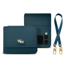 갤럭시 Z플립3 핸드메이드 천연가죽 카드수납 케이스