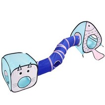 고양이 바스락 터널 숨숨집 동굴 미로 캣 터널 하우스.살림마왕