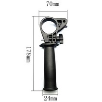 전동드릴 이동식 범용 전기 사이드 해머 드릴 핸들 플라스틱 손잡이 교체 그라인딩 기계에 적합, [02] 2pcs, China+2pcs