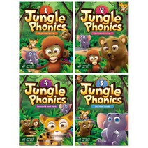 Jungle Phonics(정글 파닉스) 1 2 3 4 교재 워크북 [선택 구매], 정글파닉스 1 SET (책+워크북)