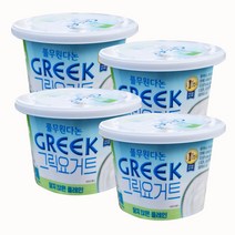 풀무원다논 그릭 달지않은 플레인 450g, 450g 4개