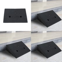 스윗딜 계단 문턱 휠체어 진입판 50X38X15CM 블랙 휠체어경사판 이동식경사로