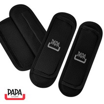 파파스터프 자동차 차량용 안전벨트 커버 2P (1SET), 블랙