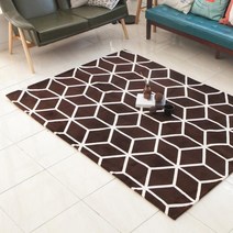북유럽 스타일 먼지없는 러그 카페트 헥사곤 100x150cm 소형 현관 욕실 주방 거실