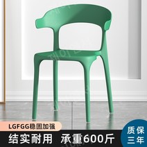 플라스틱 등받이 업소용 식당 의자 심플한 북유럽풍 카페 의자, LGF안정성강화-TranquilityGreen