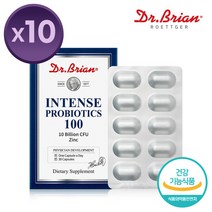 Dr Brian 닥터브라이언 인텐스 프로바이오틱스 100억 유산균 보장 건강기능식품, 10개, 30정