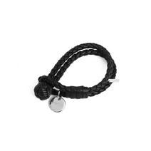 BOTTEGA VENETA 보테가 베네타 113546 V001D 1000 네로 인트레치아토 나파 팔찌