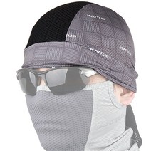 KATTUS 정품 조각모자 쪽모자 냉감두건 자전거 이너 비니 두건 라이딩 스포츠두건 싸이클모자, X9 라인 그레이